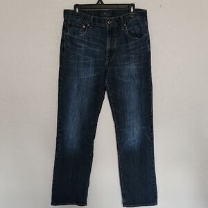 Lucky Brand Jeans 181 Relaxed Straight Leg Dark Wash Denim Casual Pants